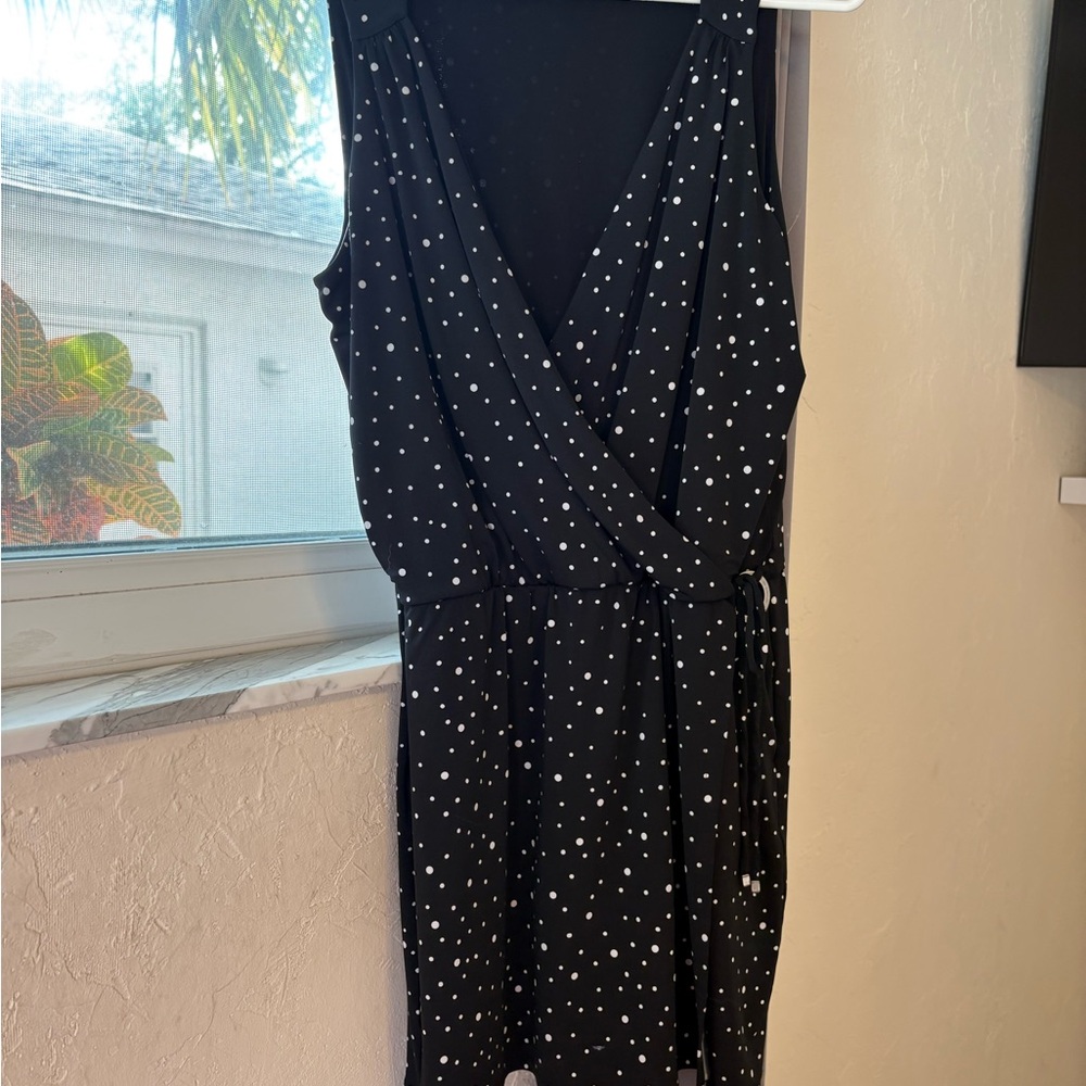 WHBM Polka Dot Wrap romper